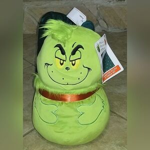 Dr. Seuss' The Grinch Character Pillow And Plush Throw Blanket